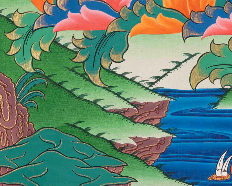 Samantabhadra Thangka | Yab Yum Buddha | Religious Buddhist Paint