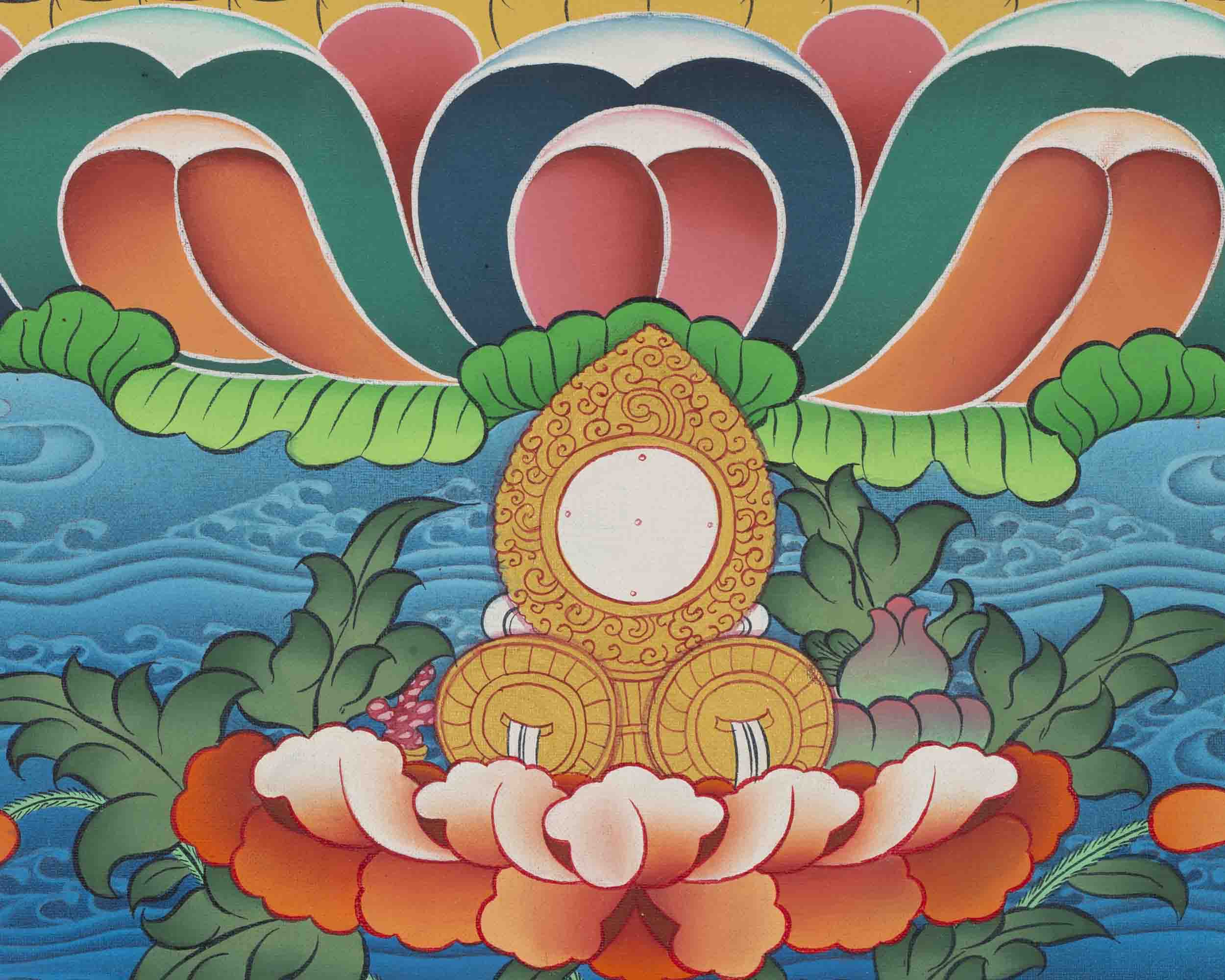 Hand-painted Manjushree Thangka | Wall Decoration Painting