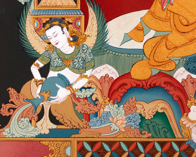 Green Tara Thangka Print | Green Tara Guru| Wall Decor