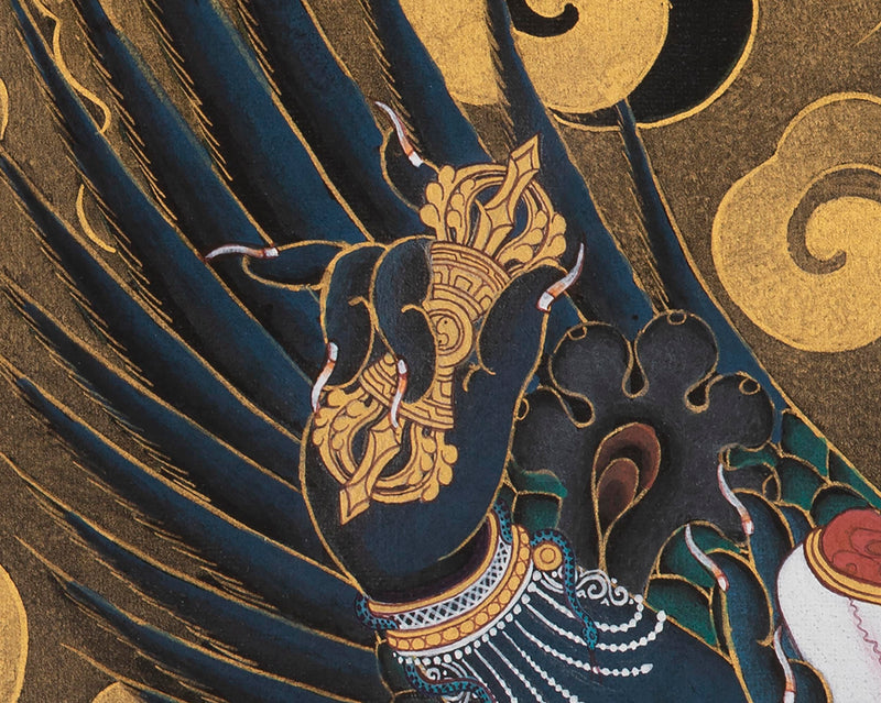 Vajrakilaya Thangka | Traditionally  Hand Painted Tibetan Thangka Painting