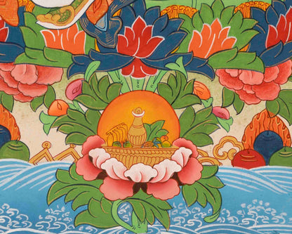 Guru Padmasambhava Thangka | Religious Painting | Wall Decors