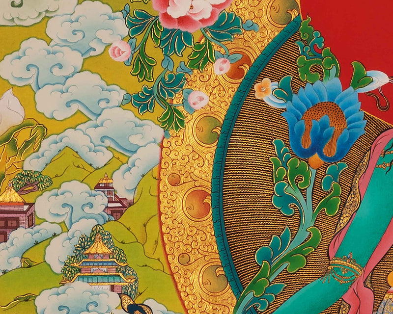 Mother Green Tara Thangka | Traditional Tibetan Buddhist Painting