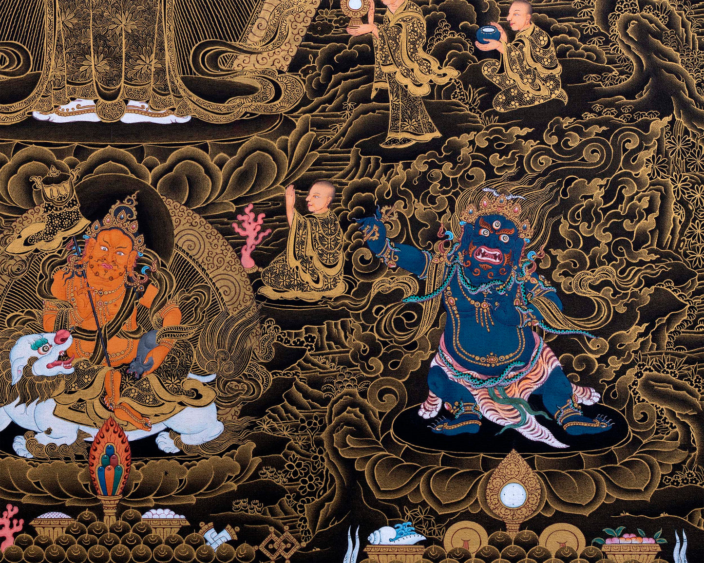 1000 armed Avalokiteshvara with Bodhisattva Thangka | Tibetan Art Prints