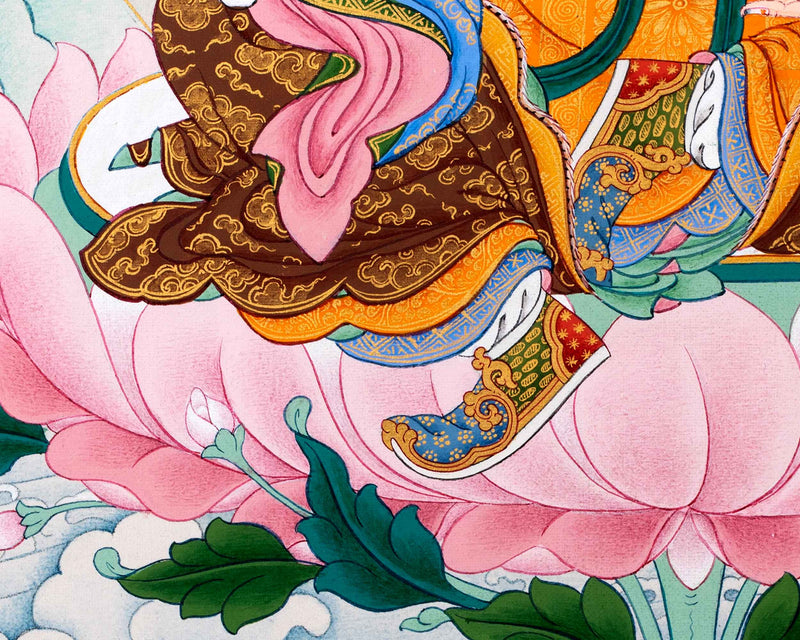 Guru Rinpoche Thangka | Traditionally Hand Painted Art