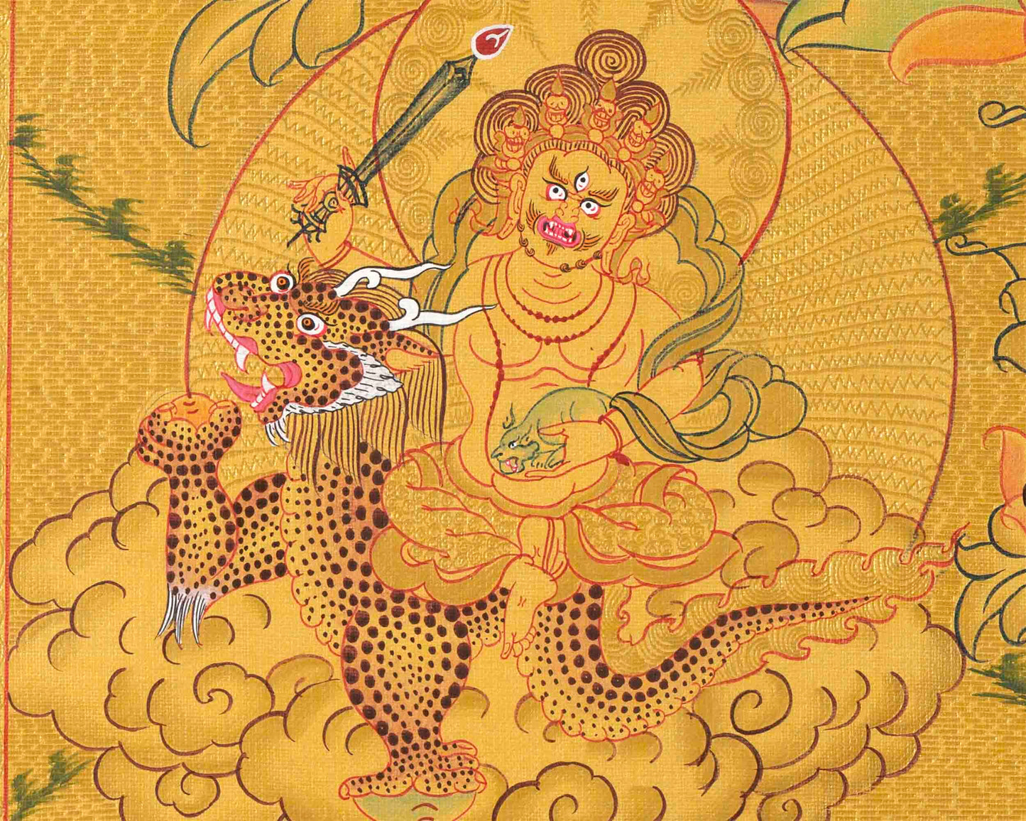 Dzambala Thangka Print | Wall Decoration