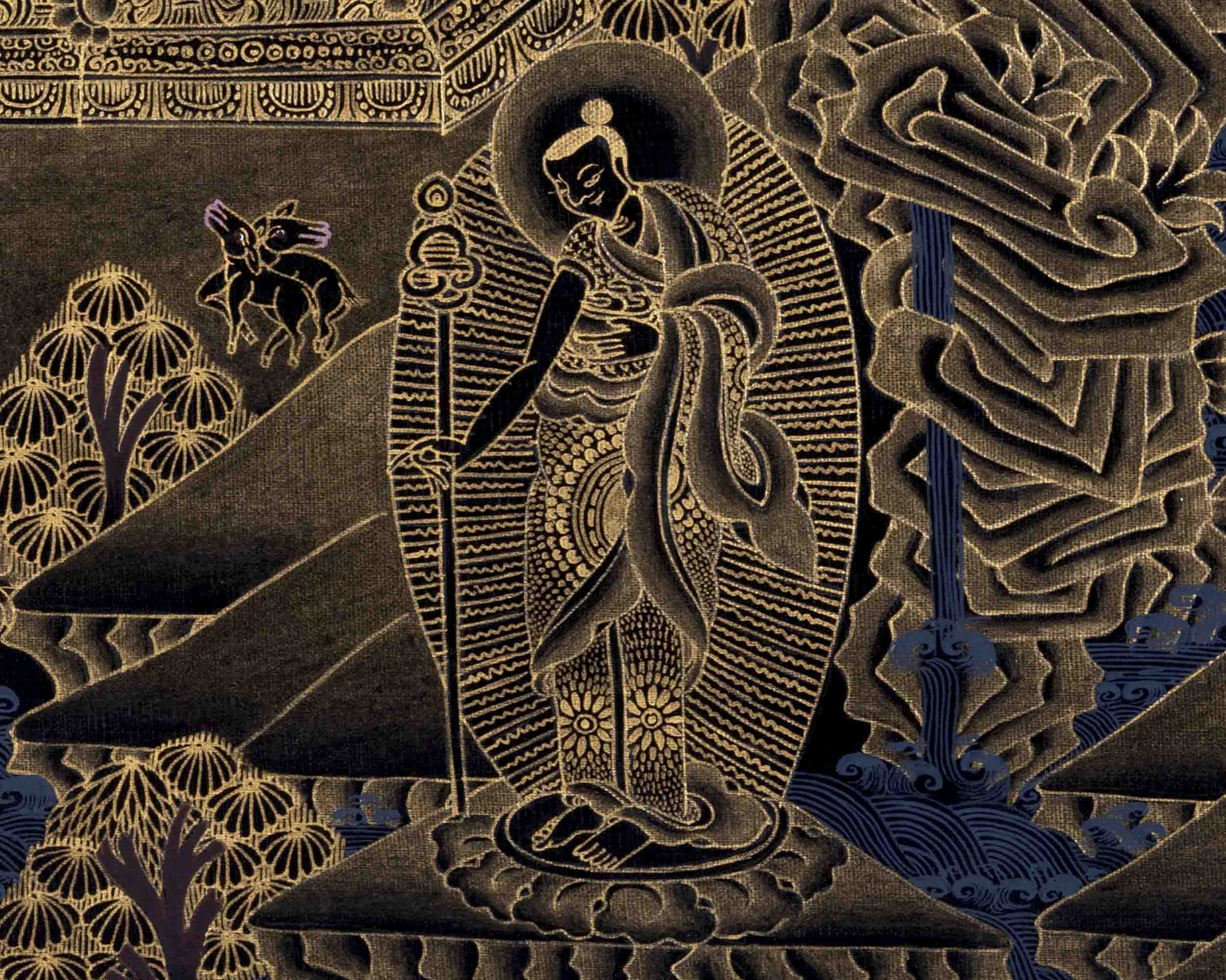Original Shakyamuni Buddha Thangka | Tibetan Buddhist Religious Painting
