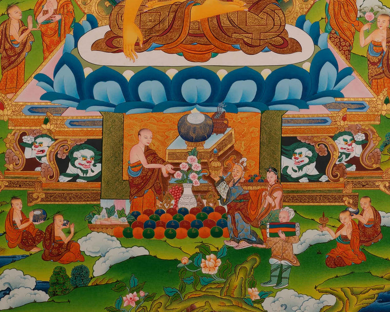 Buddha Siddhartha Gautama Thangka | Historical Buddha Thangka Painting