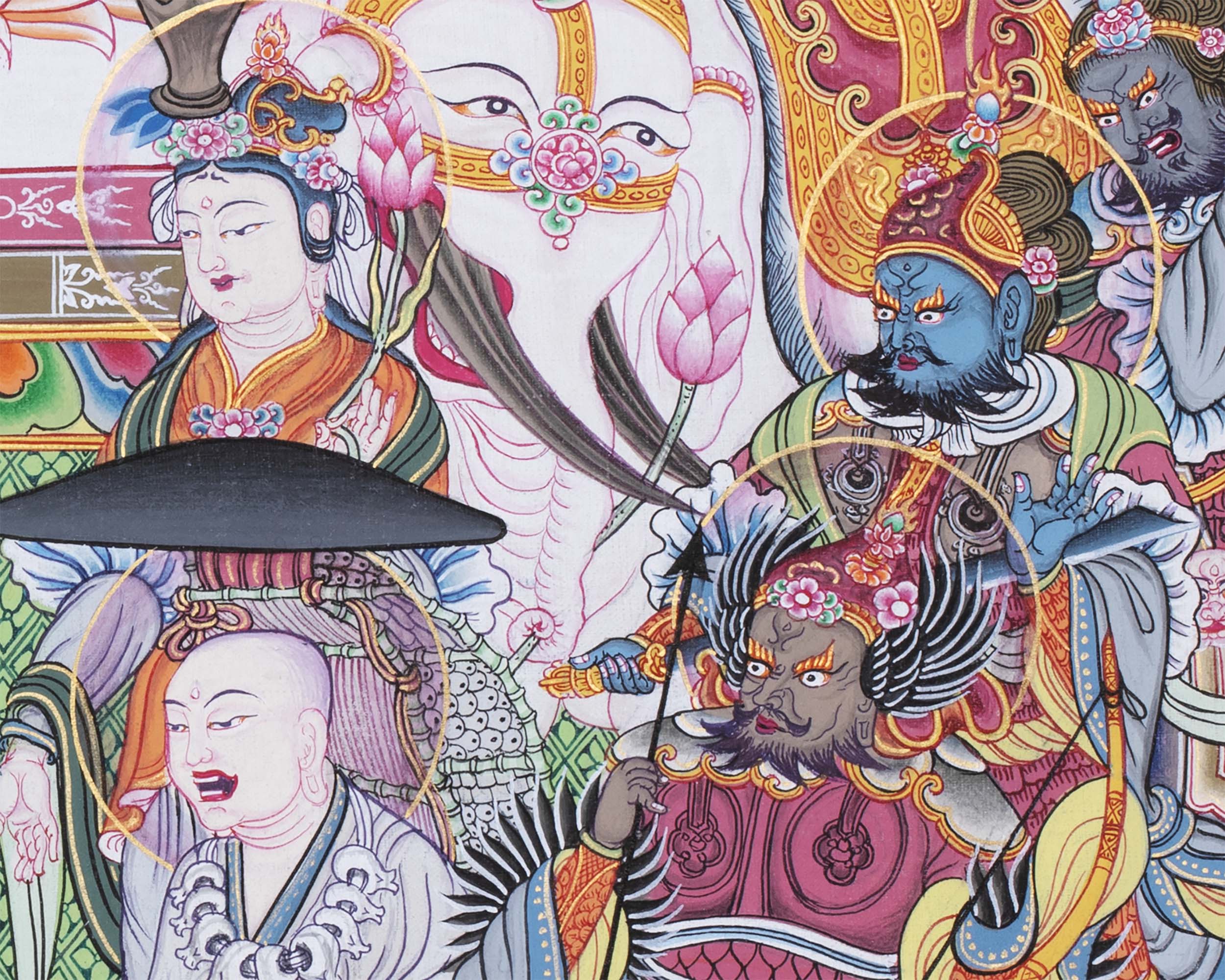 Buddha Thangka Print | Japanese Style Painting | Wall Decors