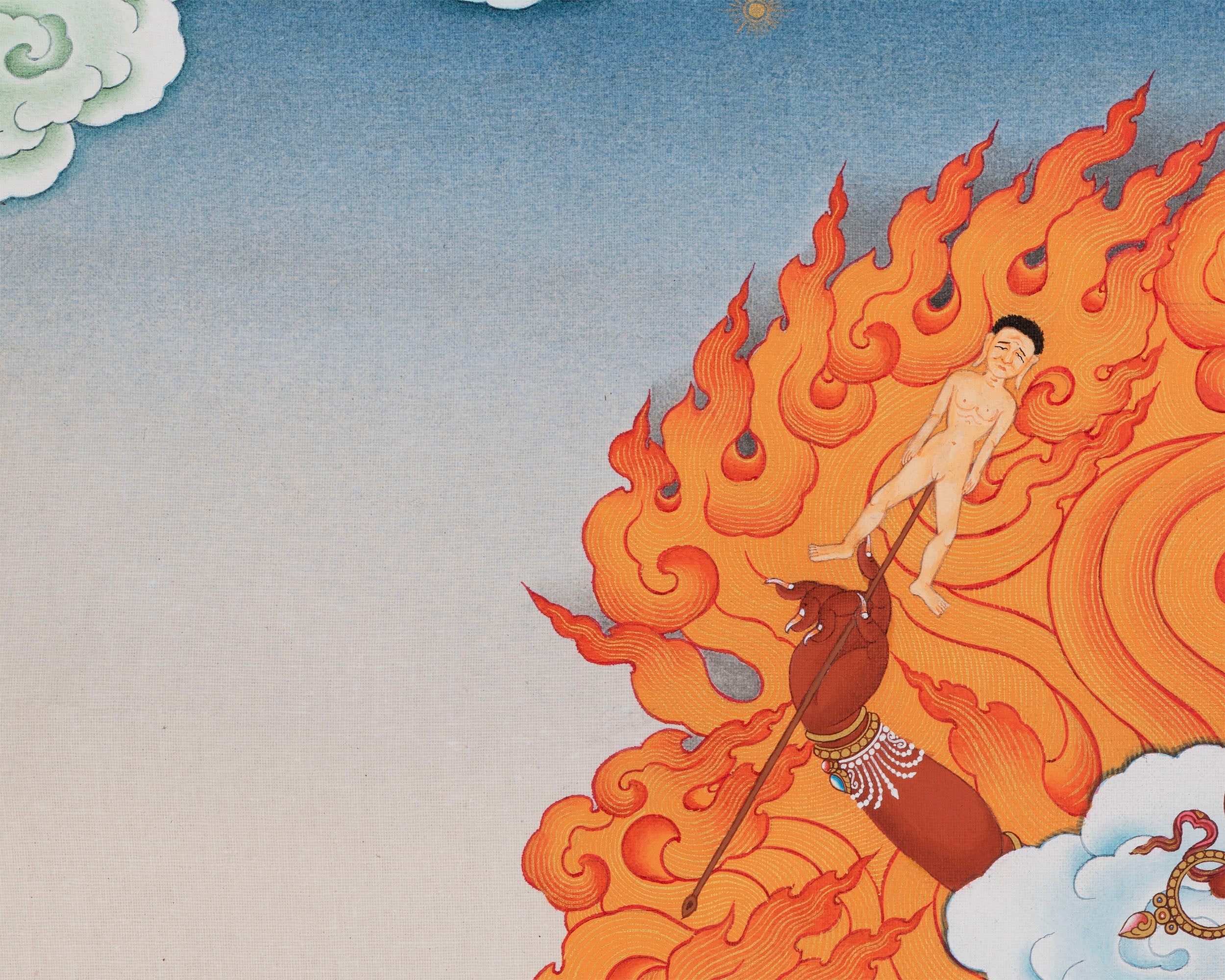 Ekajati, Rahula & Dorje Legpa Thangka | The Three Nyingma Protectors