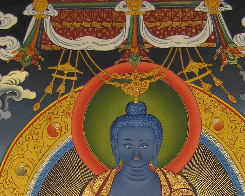 Medicine Buddha Thangka | Handpainted Traditional Tibetan Art