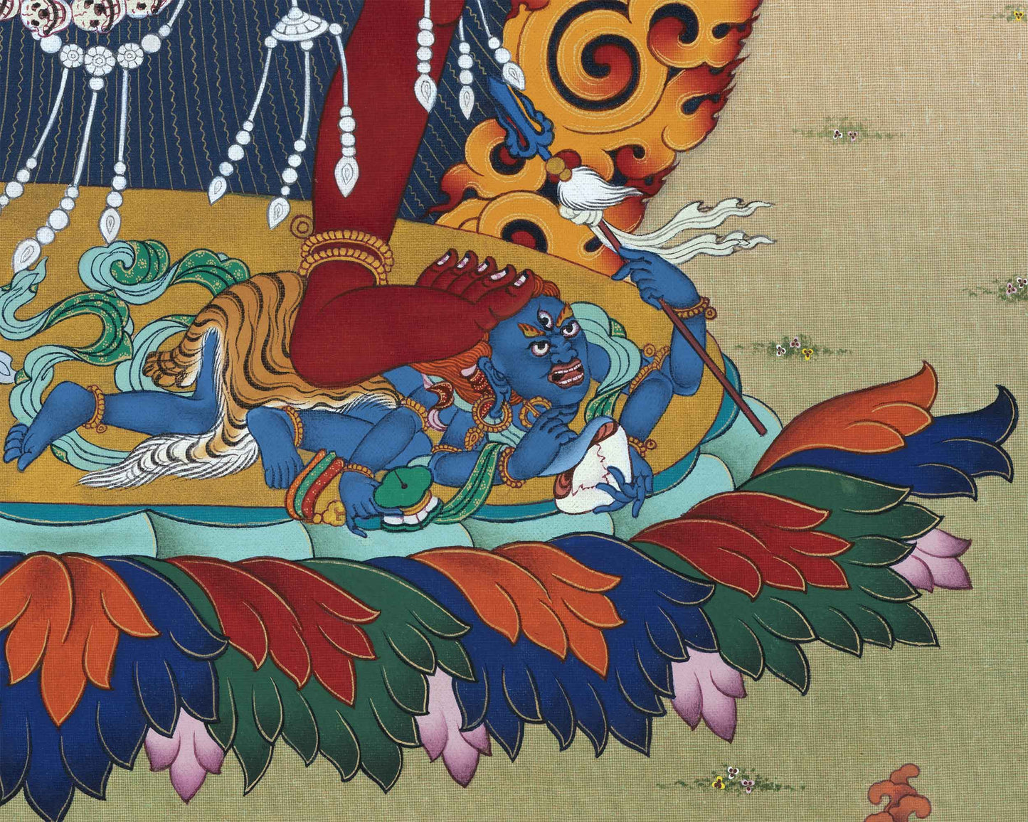 Dakini Vajrayogini Thangka Print | Dancing Dakini | Arts and Collectible