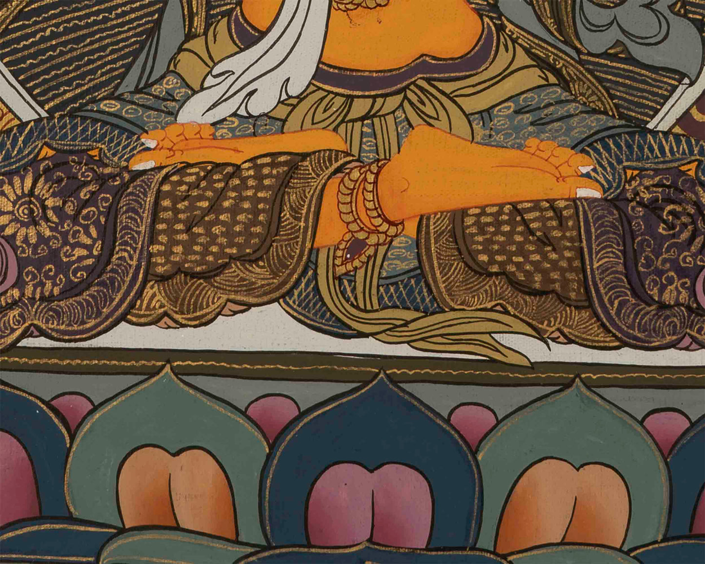 Manjushree Thangka Painting | Buddhist Wall Hanging