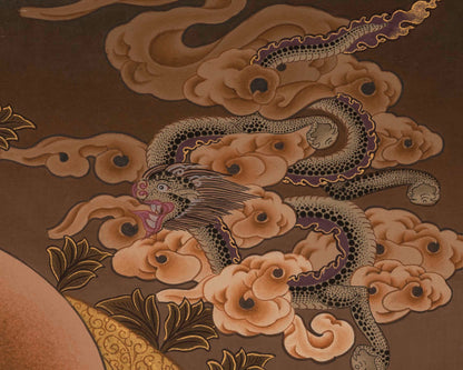 4Armed Chengrezig Thangka | Traditional Buddhist Painting