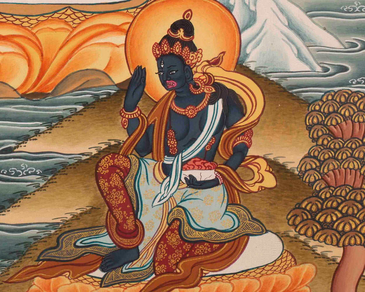 Manjushree Thangka | Bodhisattva Of Wisdom | Wall Decorative Art