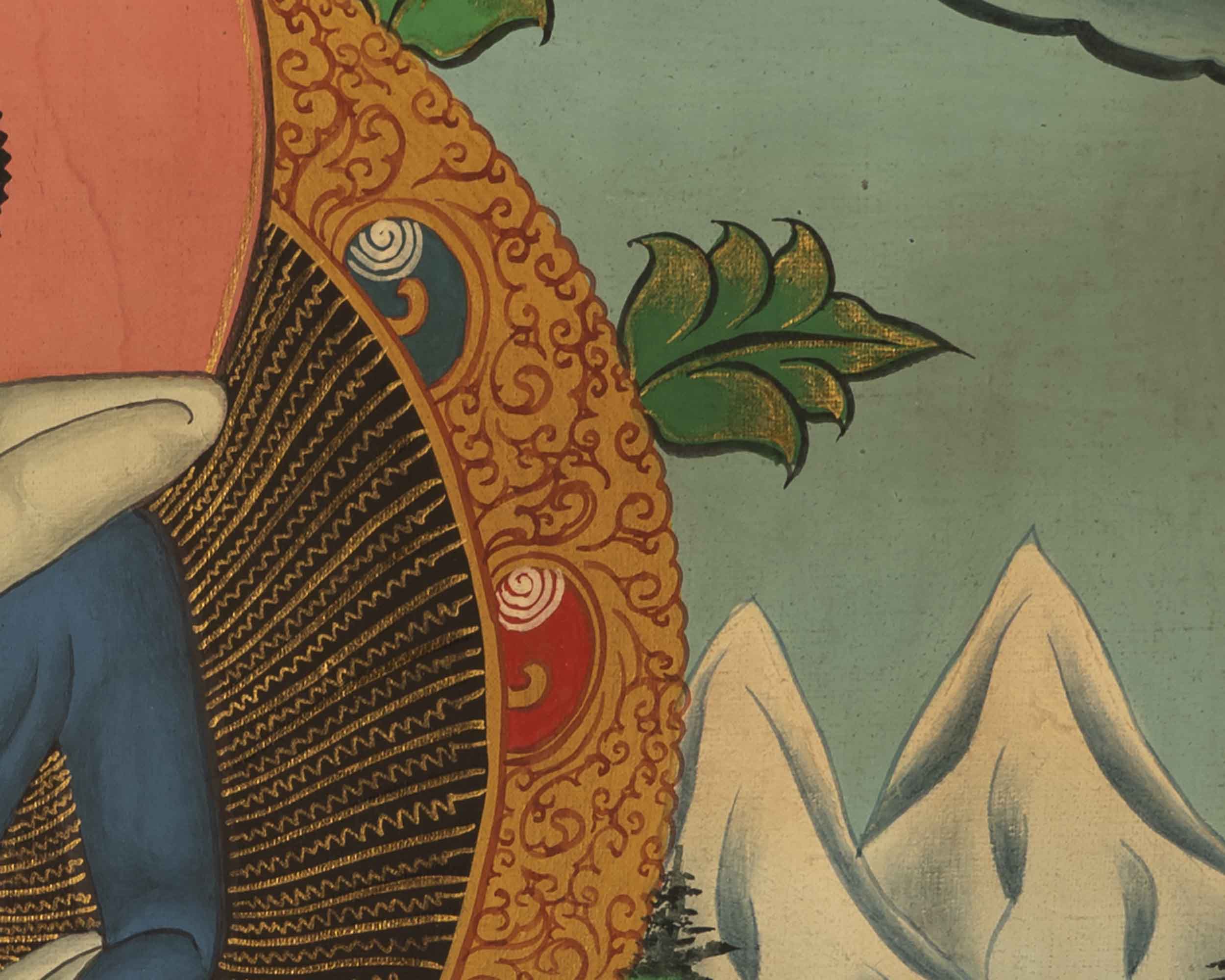 Samantabhadra Yab Yum Buddha | Small Size Original Hand-Painted Thangka