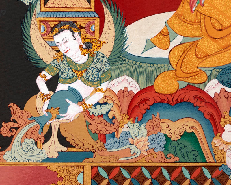 Green Tara Thangka Painting | Enlightened Female Buddha