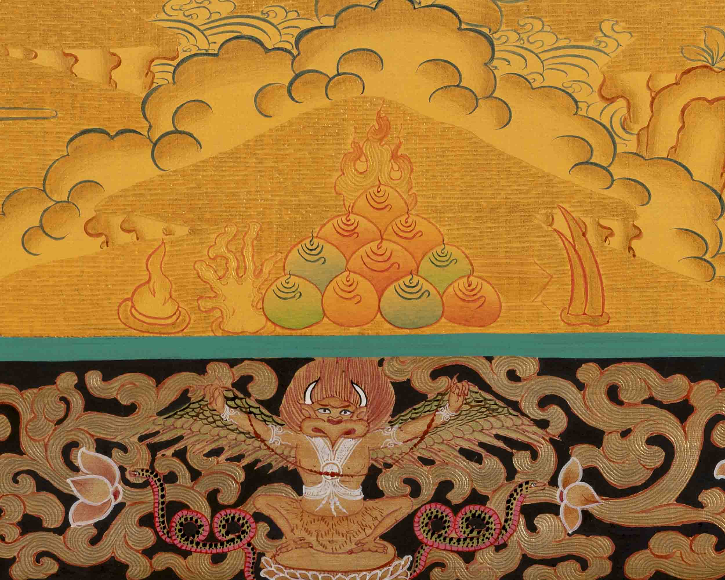 Vajrapani Thangka | Wall Hanging Canvas Art