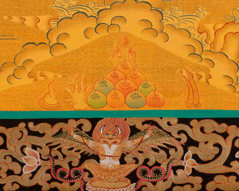 Vajrapani Thangka | Wall Hanging Canvas Art