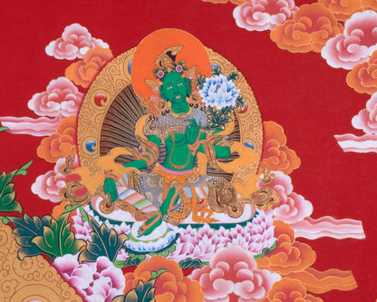 Avalokiteshvara Chenrezig Thangka | Traditional Buddhist Painting