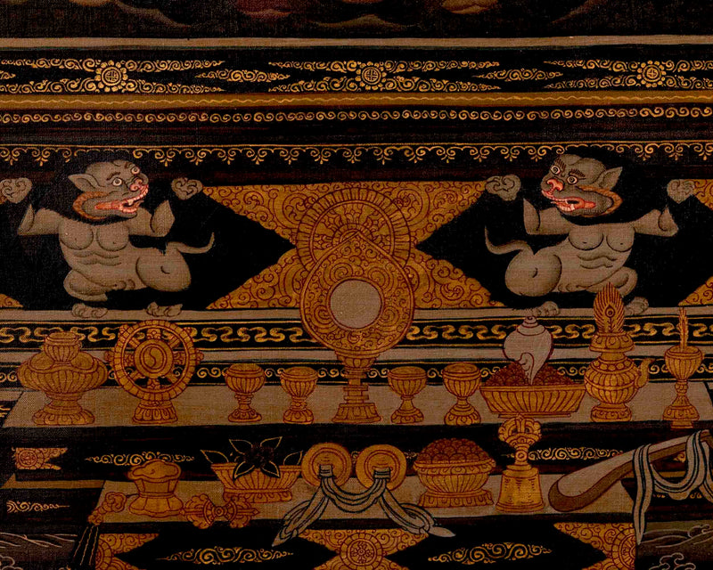Shakyamuni Buddha Thangka | Religious Buddhist Art | Wall Decors