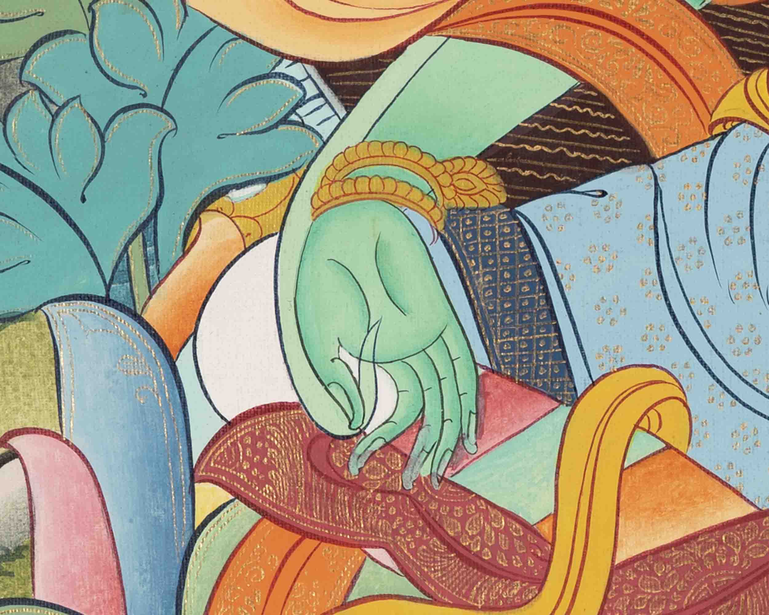 Green Tara Thangka | Healing Female Deity | Buddhist Gift Ideas