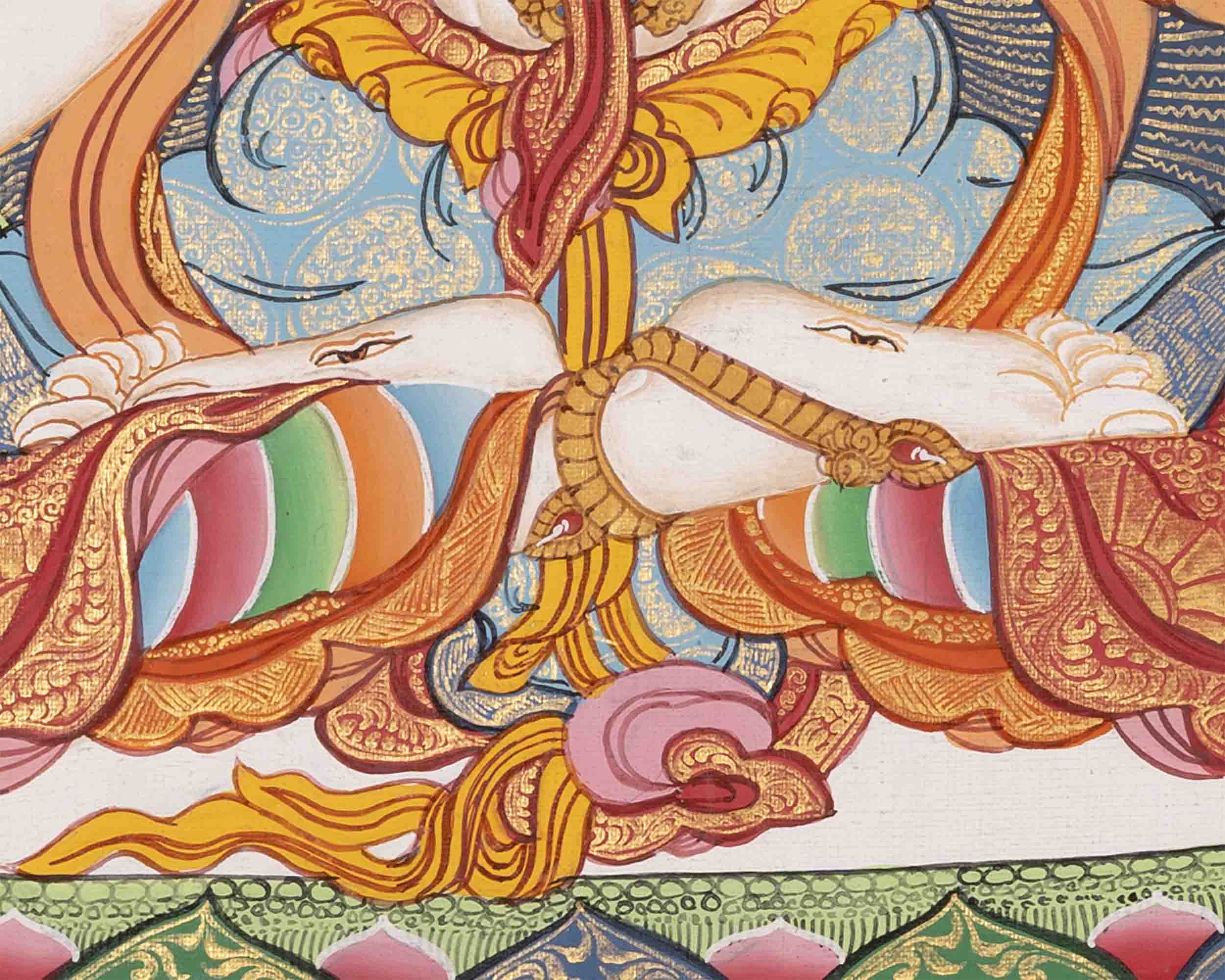 White Tara Thangka | Religious Buddhist Art | Wall Decors