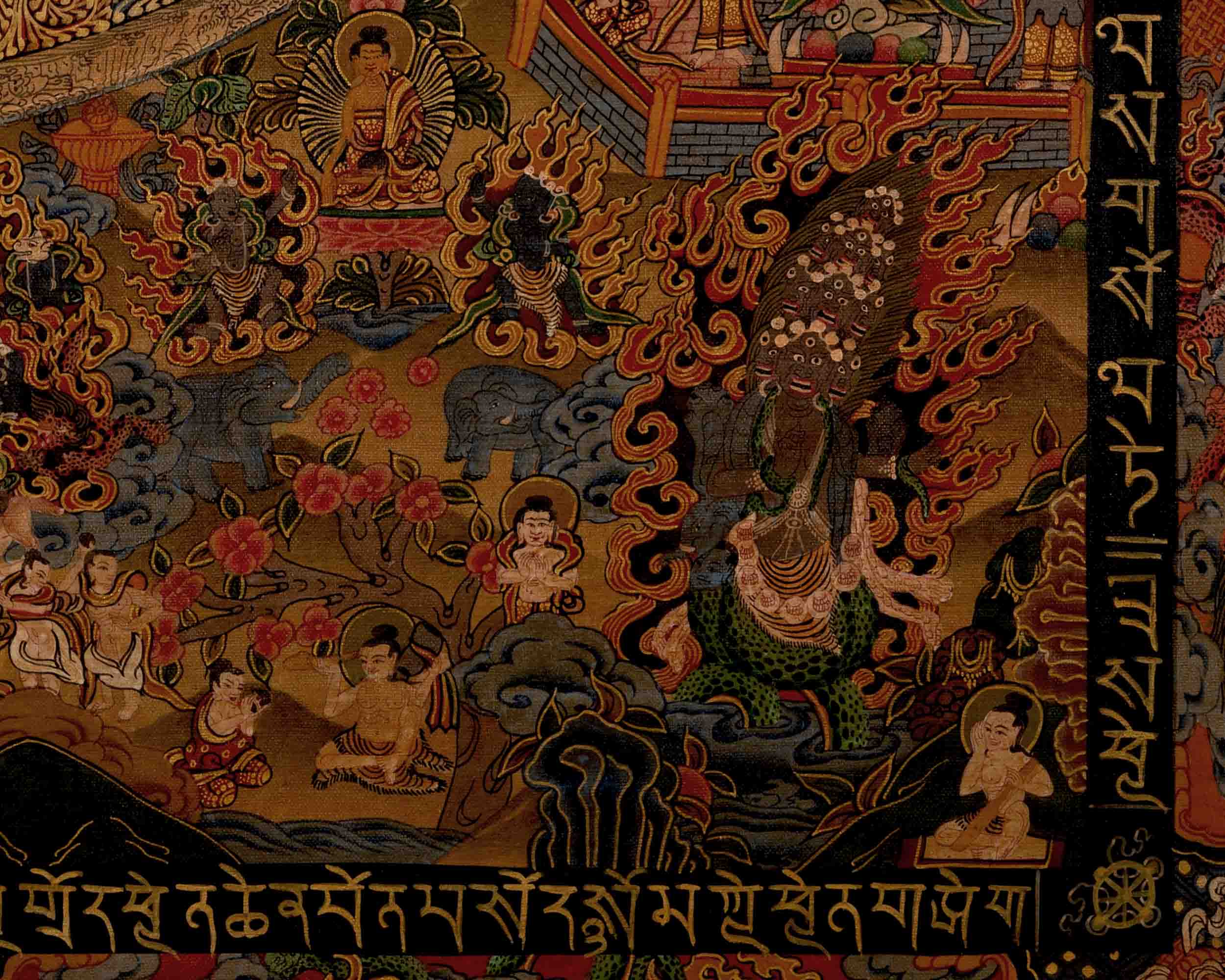 Shakyamuni Buddha Mandala Thangka | Traditional Tibetan Thangka