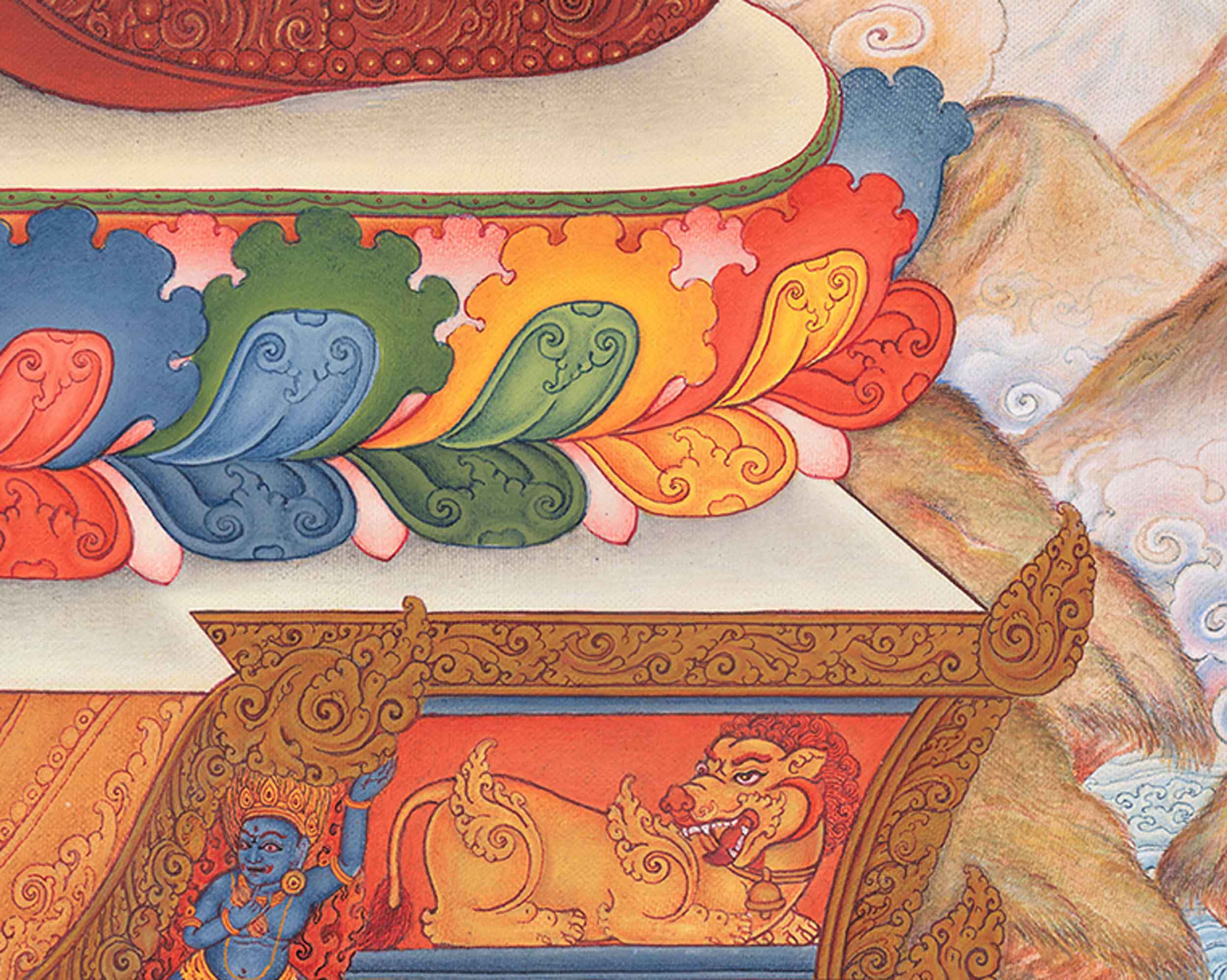 Traditional Buddha Shakyamuni Thangka | Thangka for Enlightenment