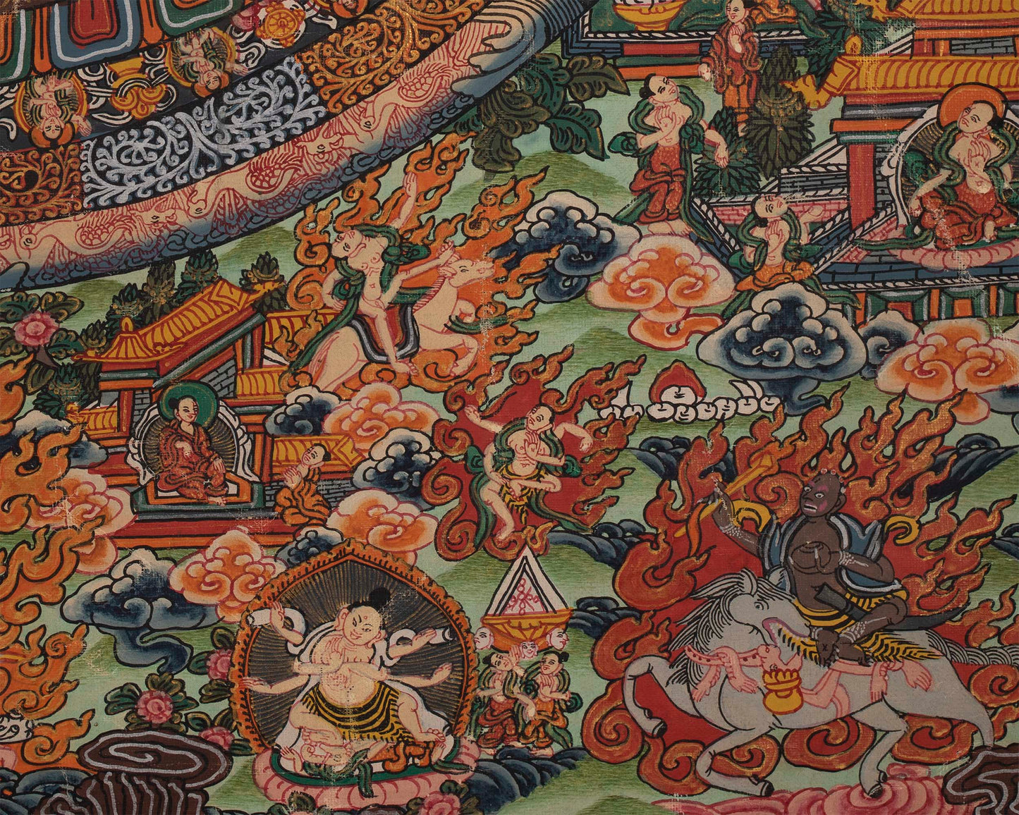 Vintage Shakyamuni Buddha Thangka | Hand-painted Thangka