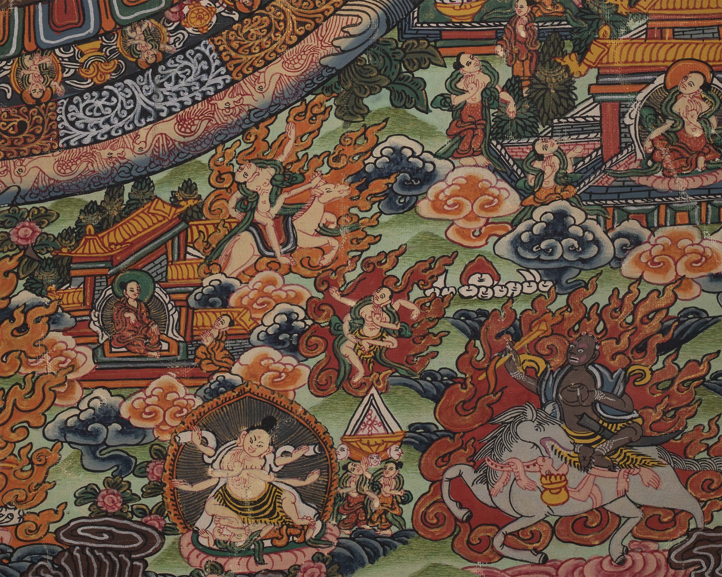 Vintage Shakyamuni Buddha Thangka | Hand-painted Thangka