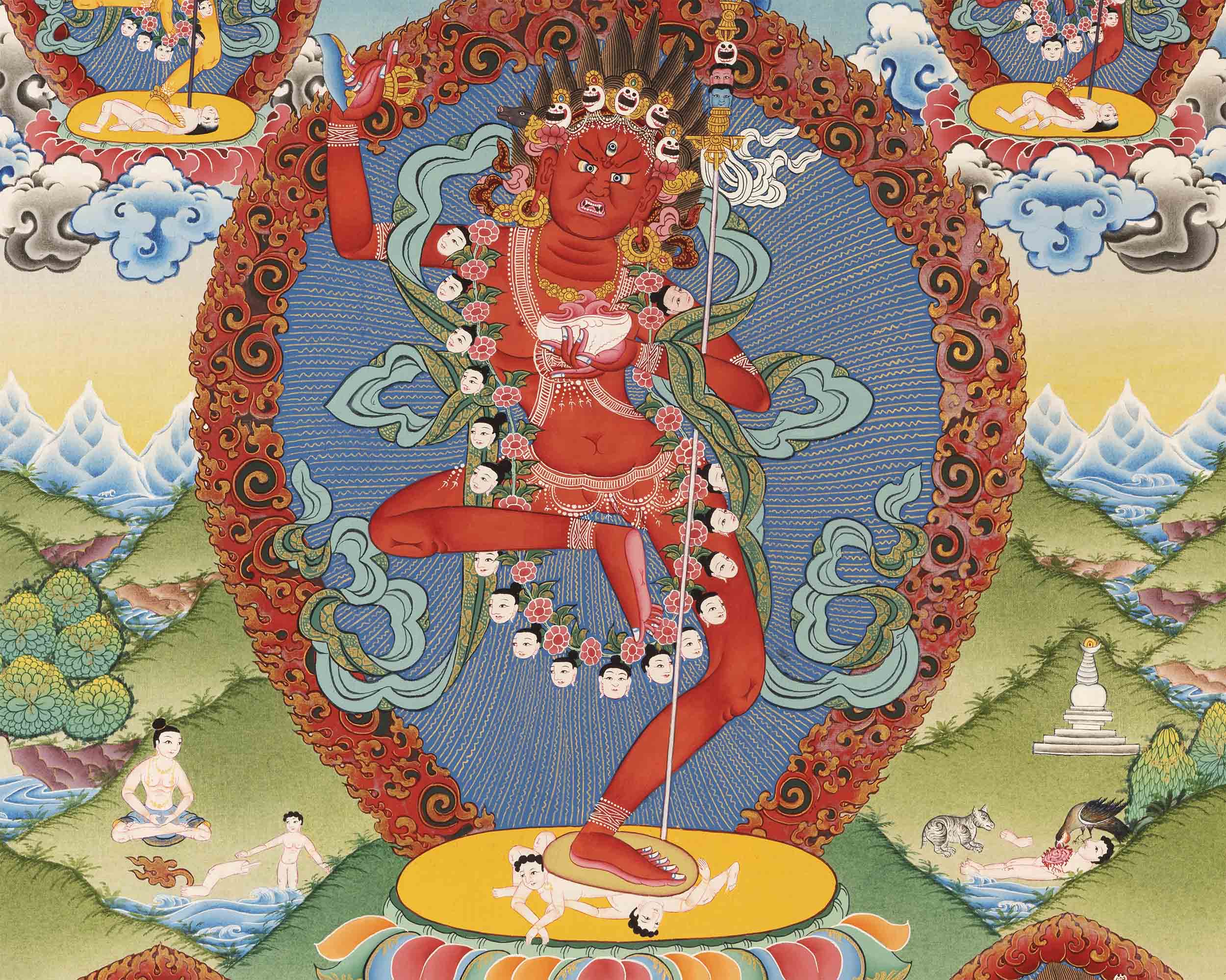 Vajravarahi Thangka | Traditional Buddhist Painting | Wall Hanging Decors