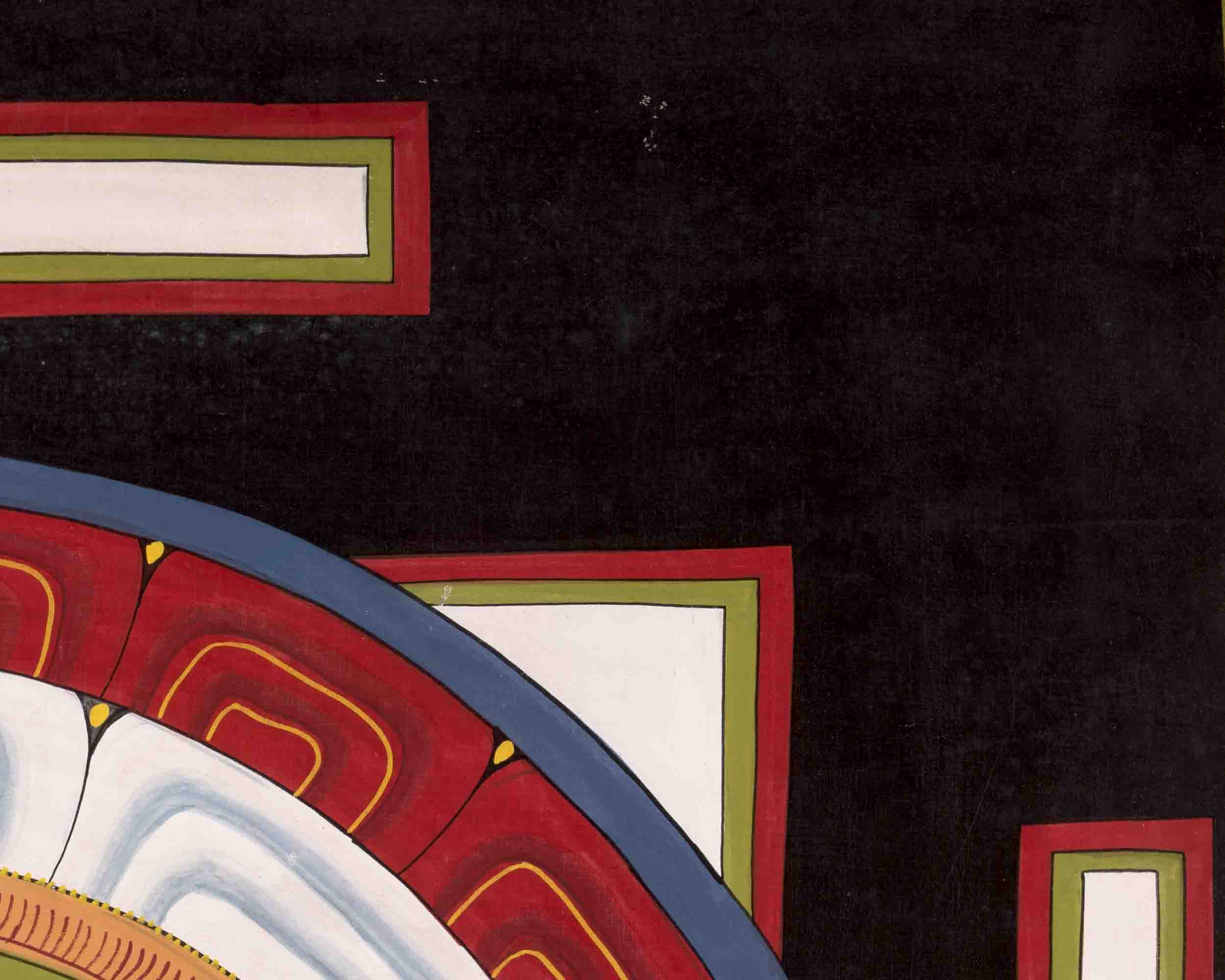Shree Yantra Mandala Thangka | Vintage Traditional Art | Wall Decors