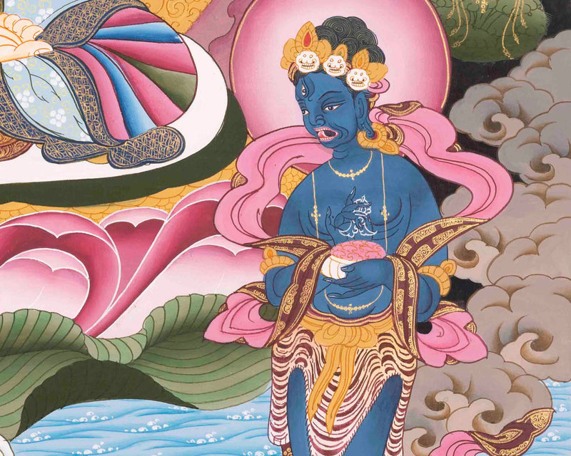 White Tara Thangka | Female Bodhisattva | Wall Hanging Decors