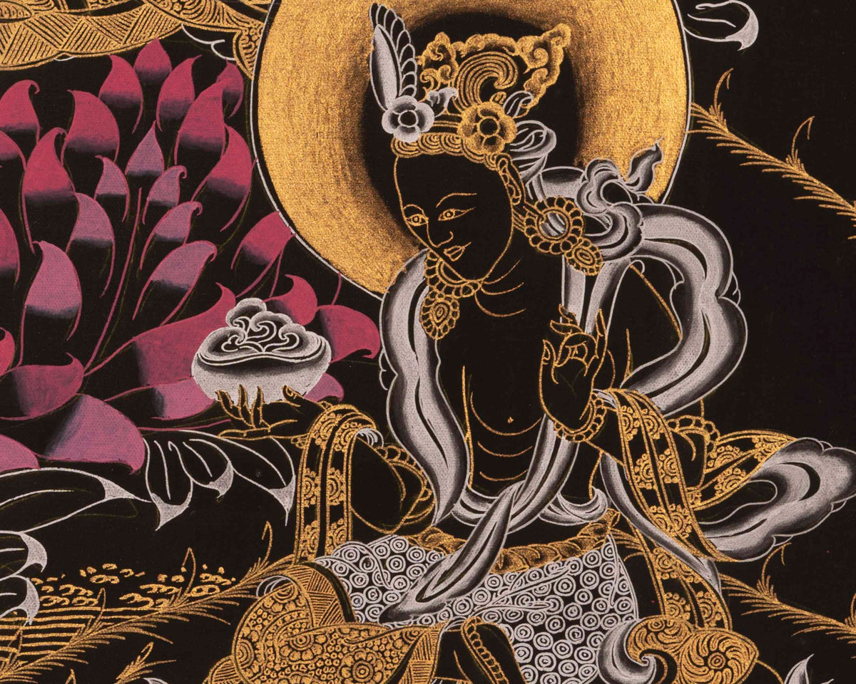 Guru Rinpoche Thangka | Traditional Tibetan Art | Wall Decors