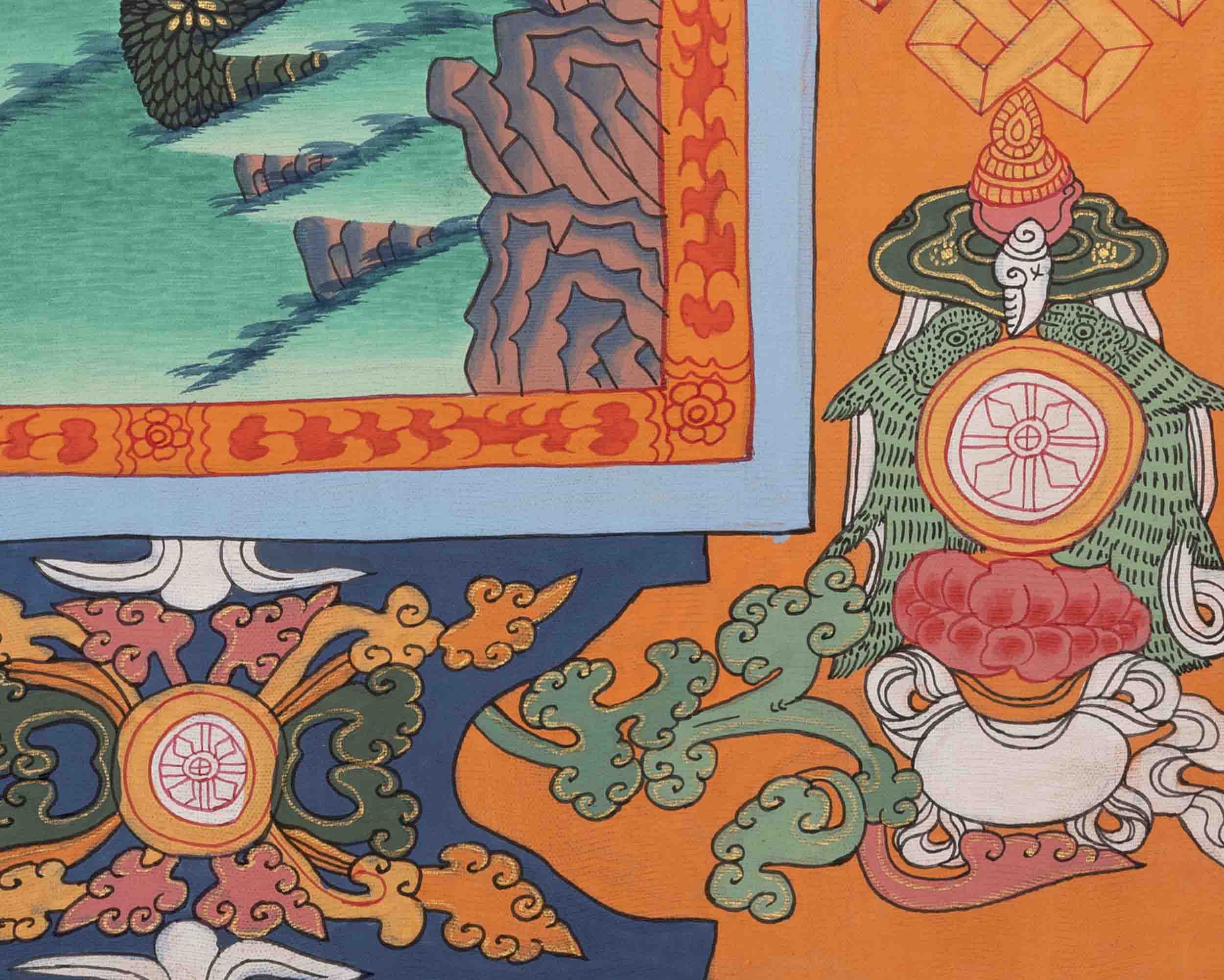 Vajrasattva Shakti Thangka | Traditioanl Tibetan Art | Wall Decors