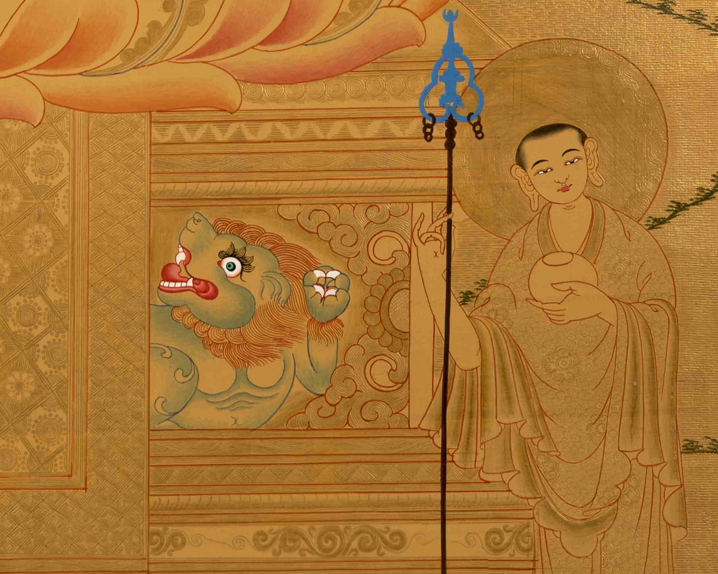 Tibetan Shakaymauni Thangka | Tibetan Buddha Artwork