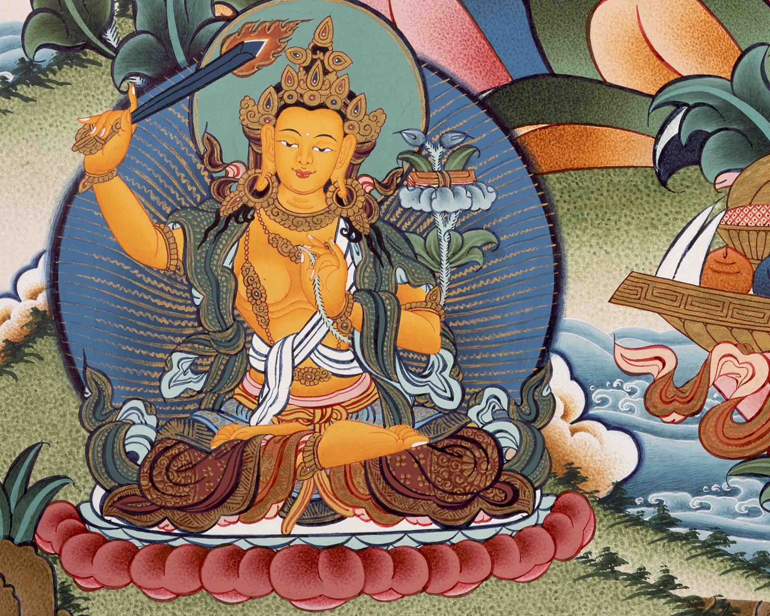 Buddhist Avalokiteshvara Chengrezig | Wall Decoration Thangka Painting