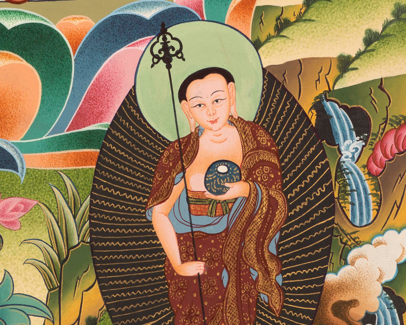 Traditional Shakyamuni Buddha |  Buddhist Thangka Painting