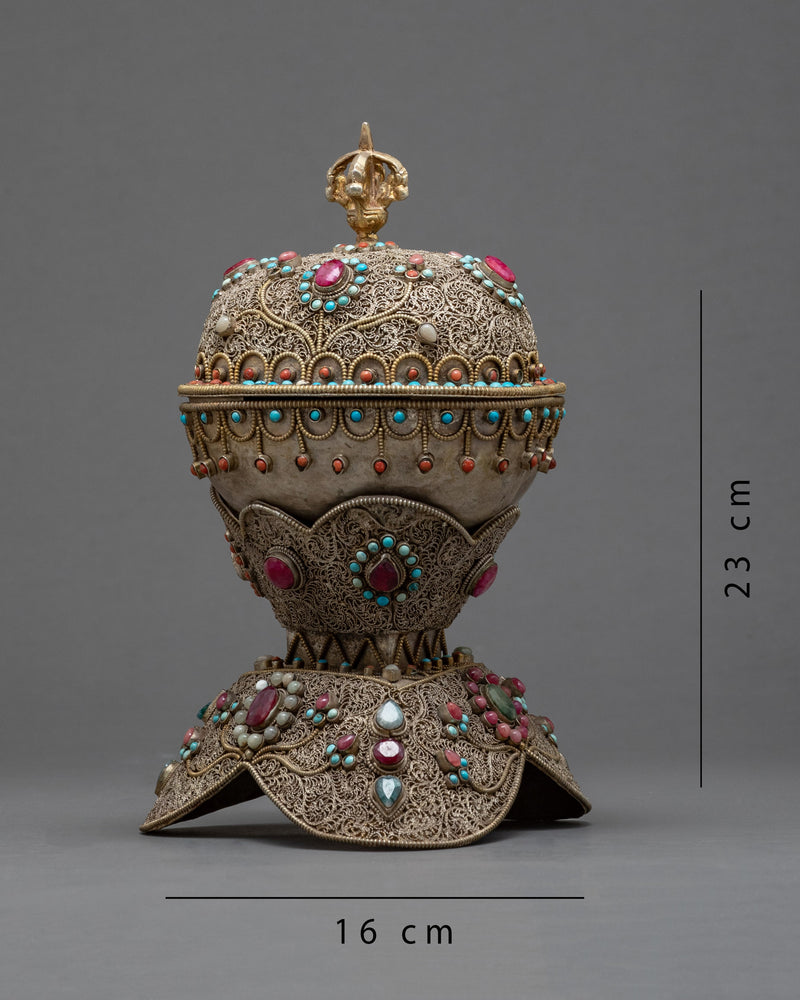 Siku Design Kapala Bowl | Handcrafted Tibetan Skull Bowl
