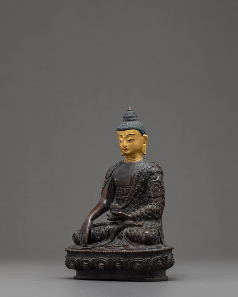Shakyamuni Buddha Statue for Home Decor | Buddhist Home Altar | Vajrayana Art