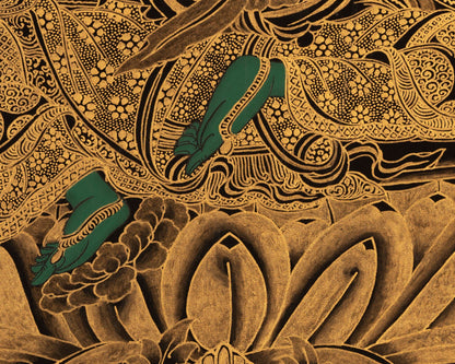 Green Tara Thangka | Healing Tara Painting | Wall Decors