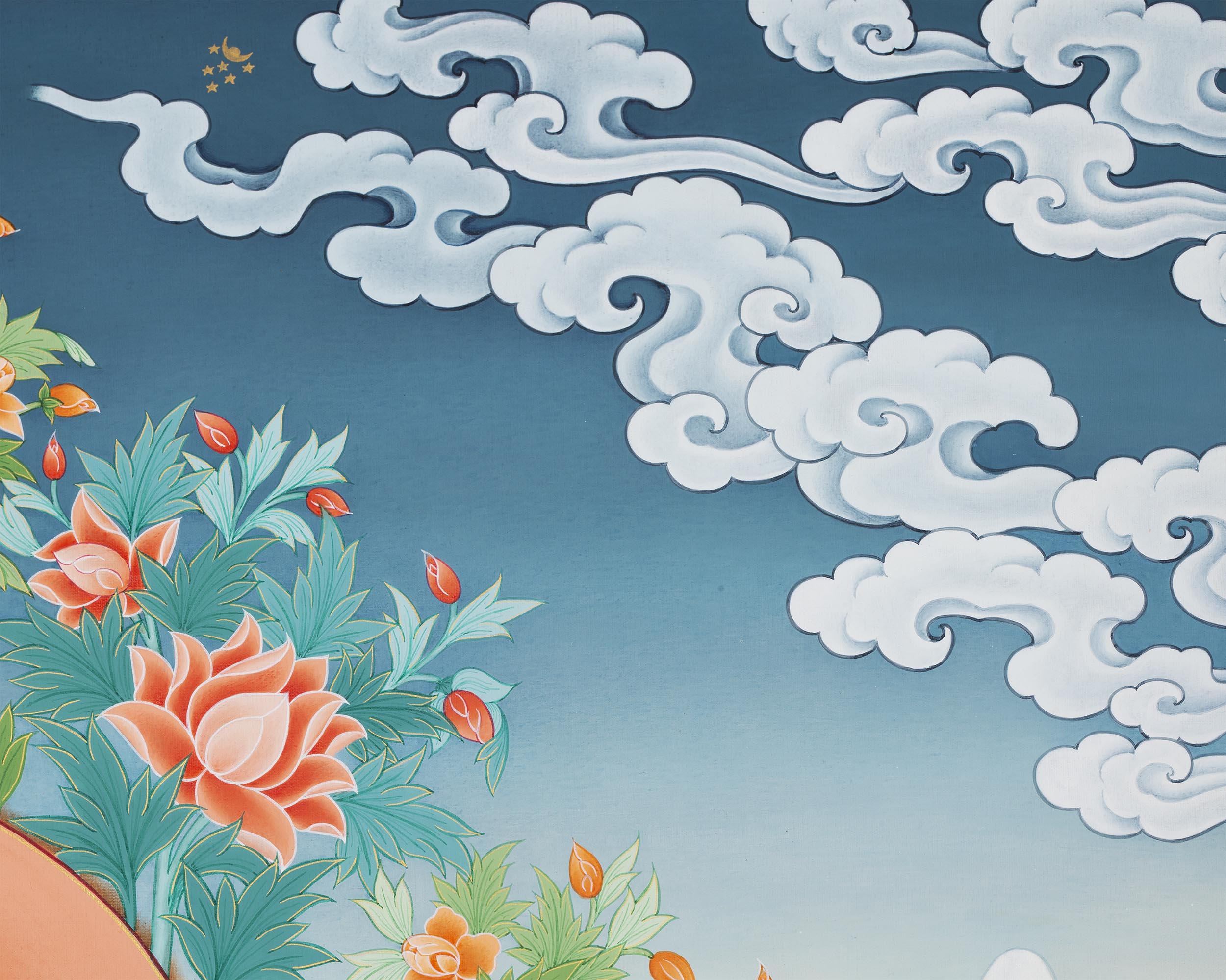 Green Tara Thangka Digital Prints | Tibetan Thangka Prints