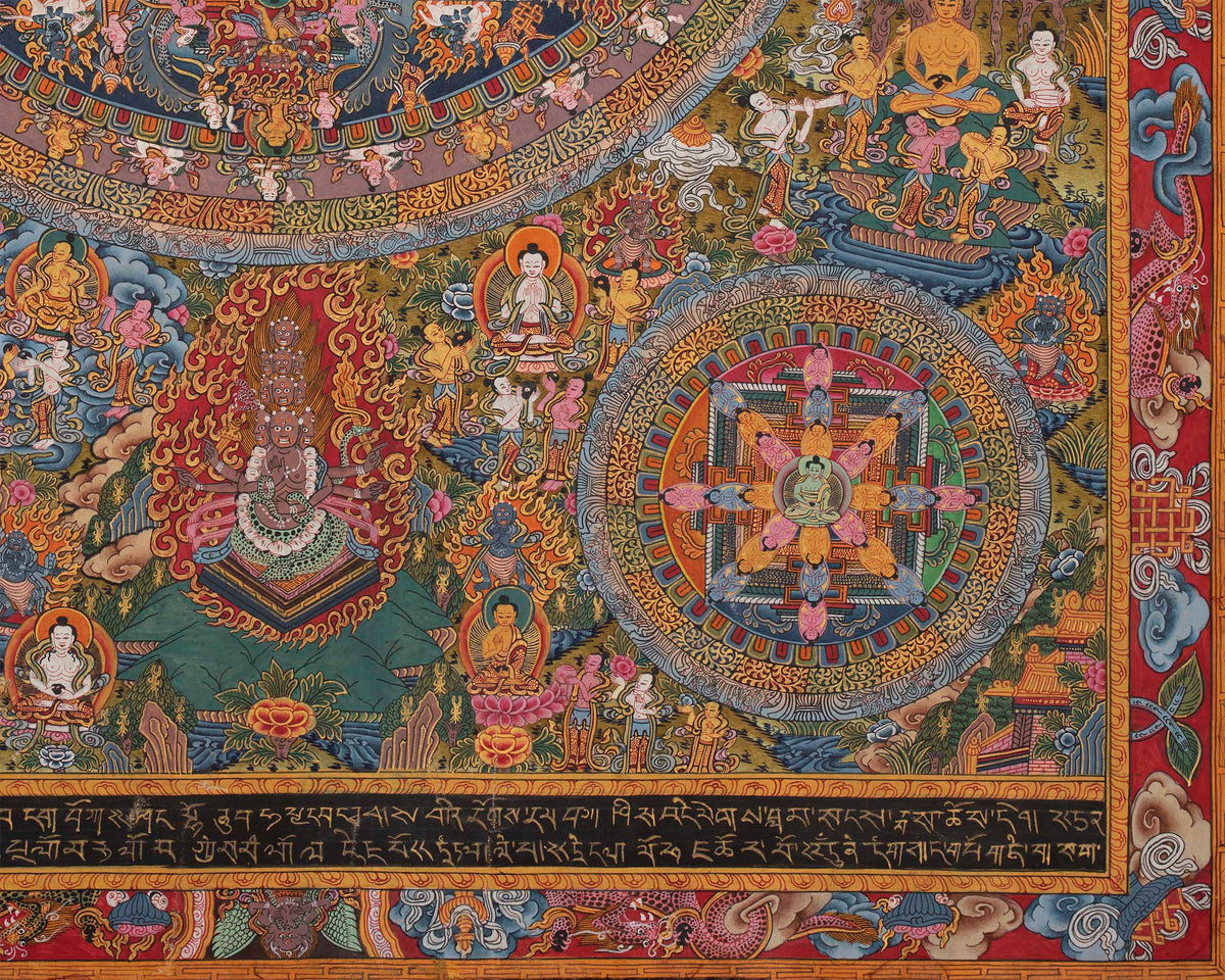 Mandala1000 Armed Lokeshvara | Buddhist Wall Hanging Mandala