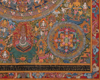 Mandala1000 Armed Lokeshvara | Buddhist Wall Hanging Mandala