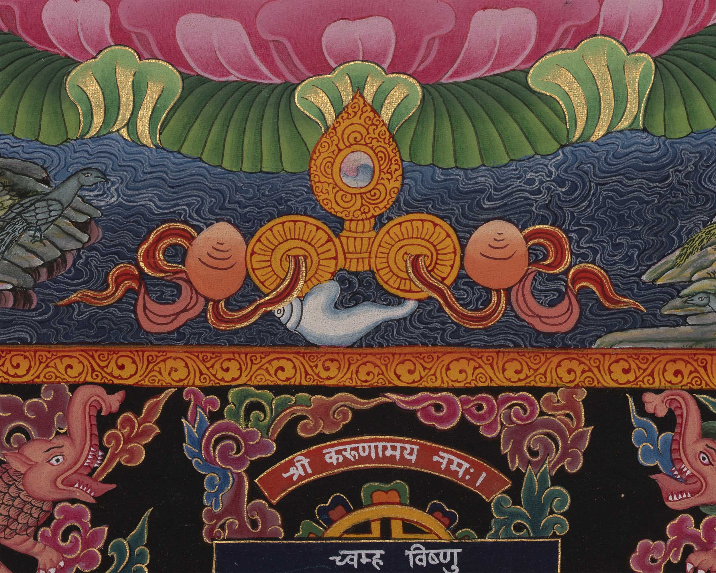 Padmapani Lokeshvara Print | Quality Thangka Painting