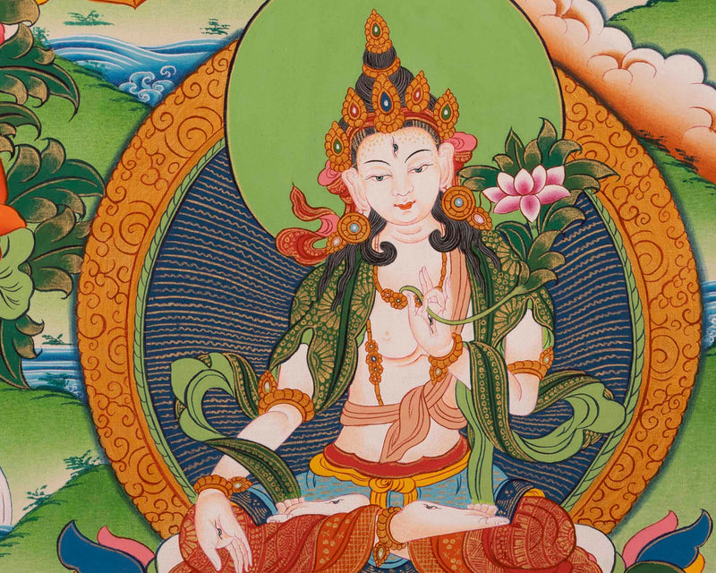 White Tara Thangka | Wall Hanging Decorations