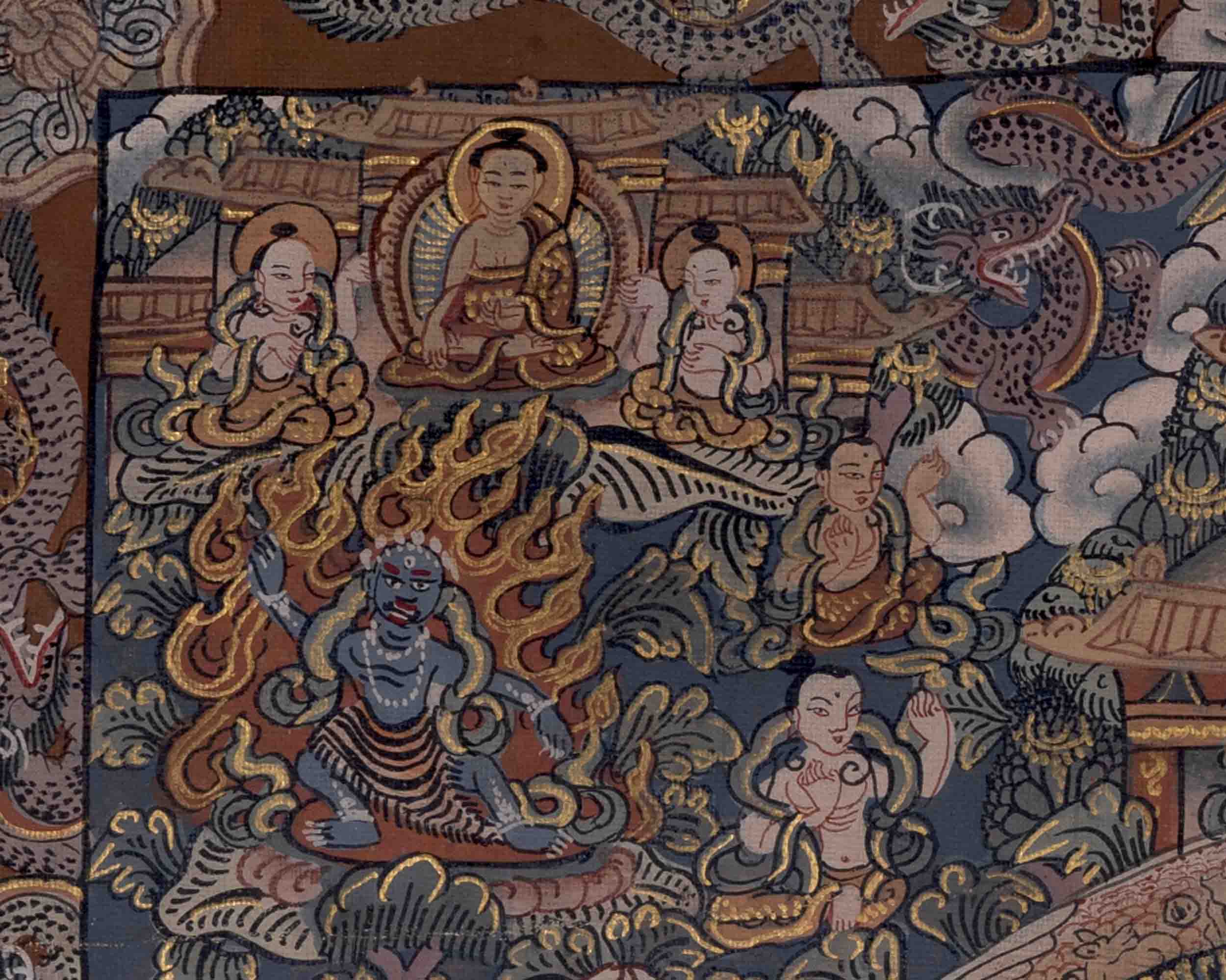 Heruka Mandala Art | Traditional Tibetan Thangka Art | Wall Decors