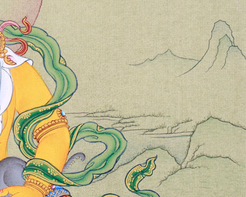 Wealth Deity Jambala Thangka for Prosperity