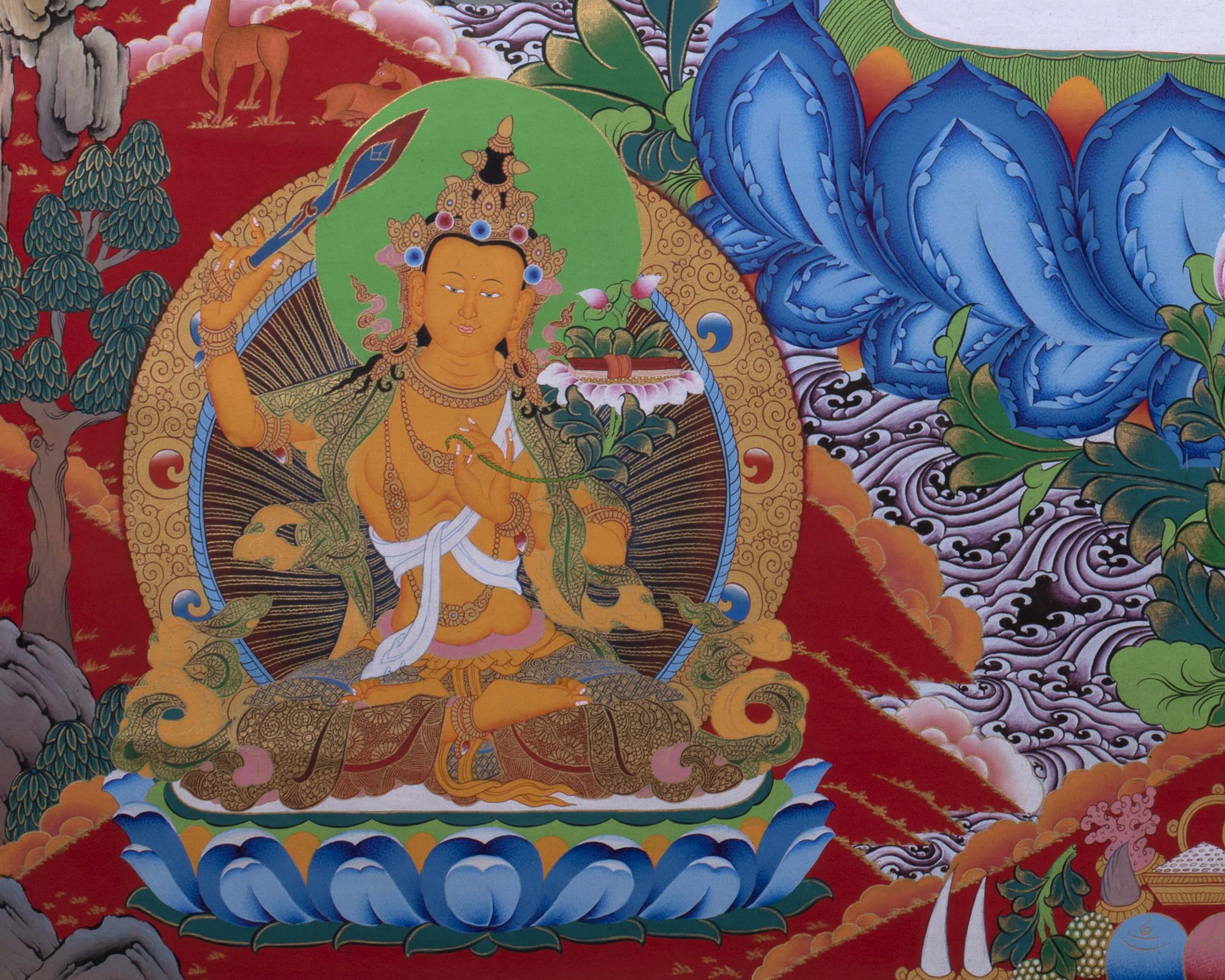 Avalokiteshvara Chenrezig Thangka | Traditional Buddhist Painting