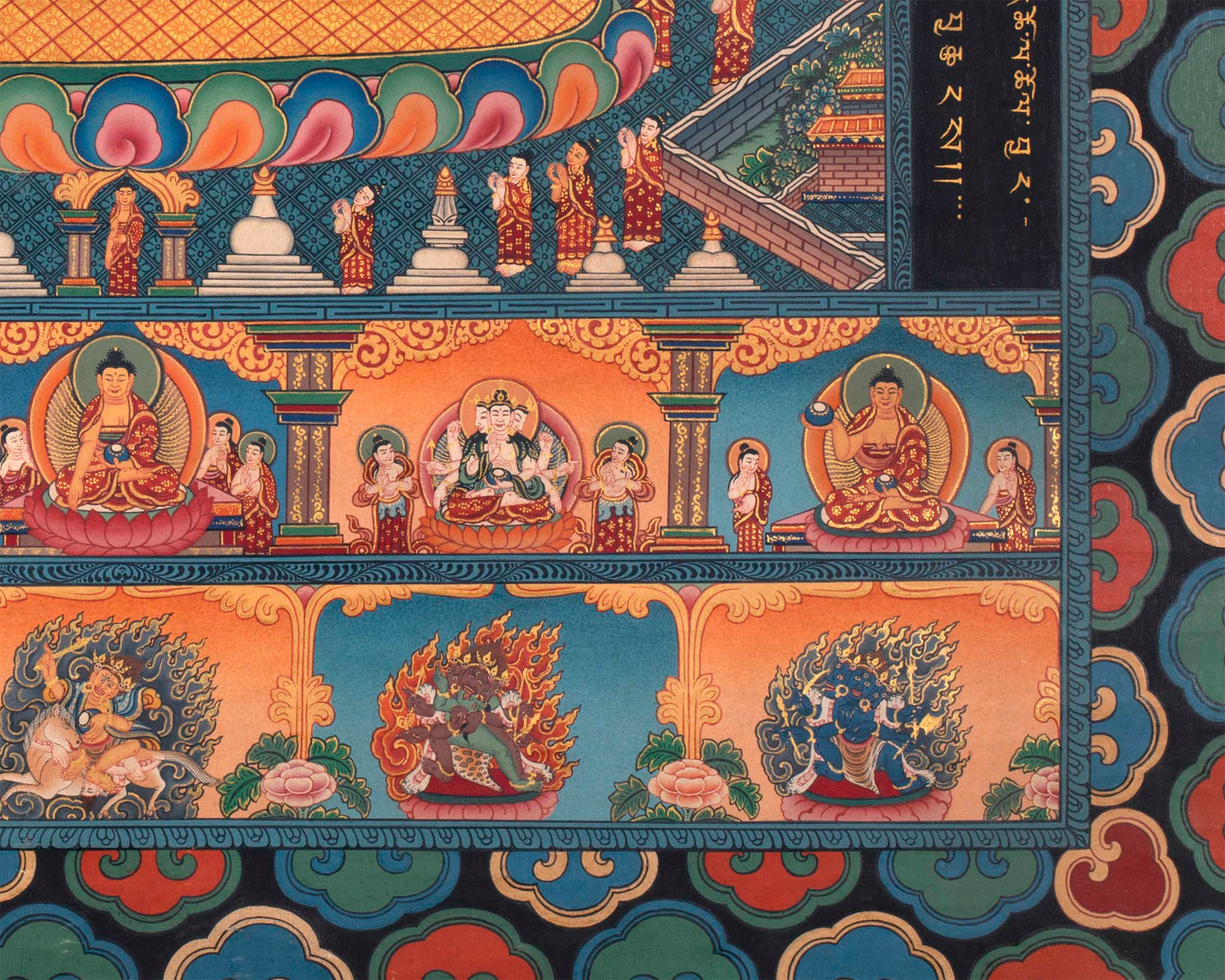 Buddhist Stupa Thangka | Buddhist Painting